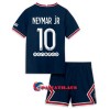 Virallinen Fanipaita + Shortsit Paris Saint-Germain Neymar Jr 10 Kotipelipaita 2021-22 - Lasten